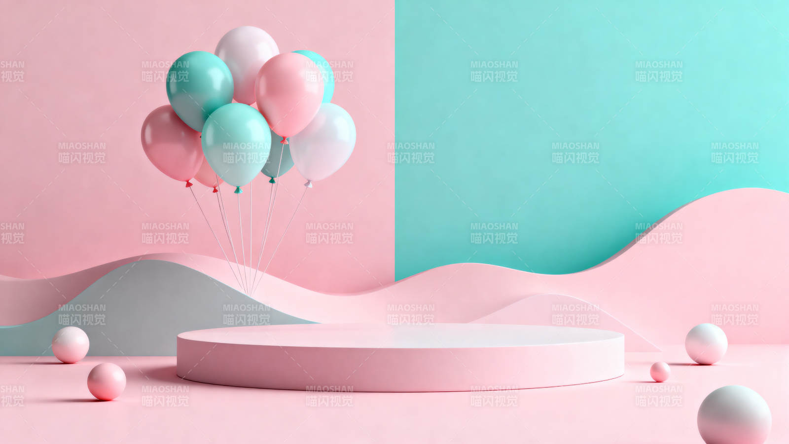 梦幻气球舞台图片