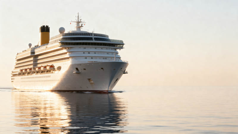 豪华邮轮海上航行图片