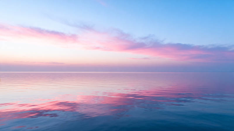 暮色海天 静谧如画图片