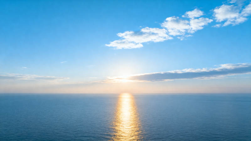 海上日出美景图片