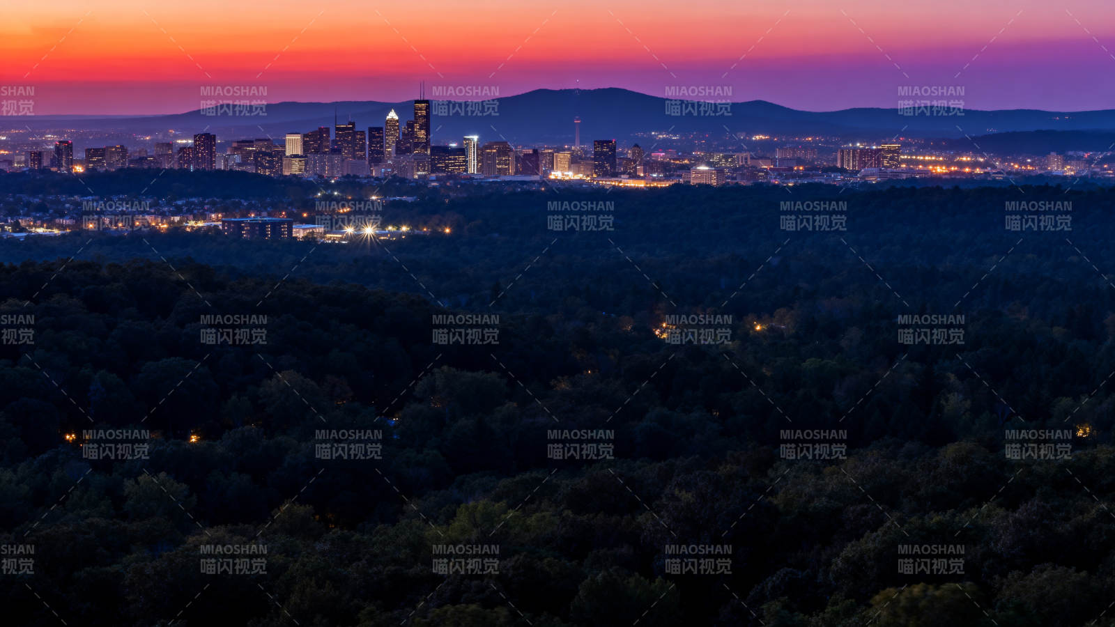城市夜景 灯火辉煌图片