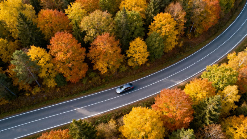 秋林公路行车图图片
