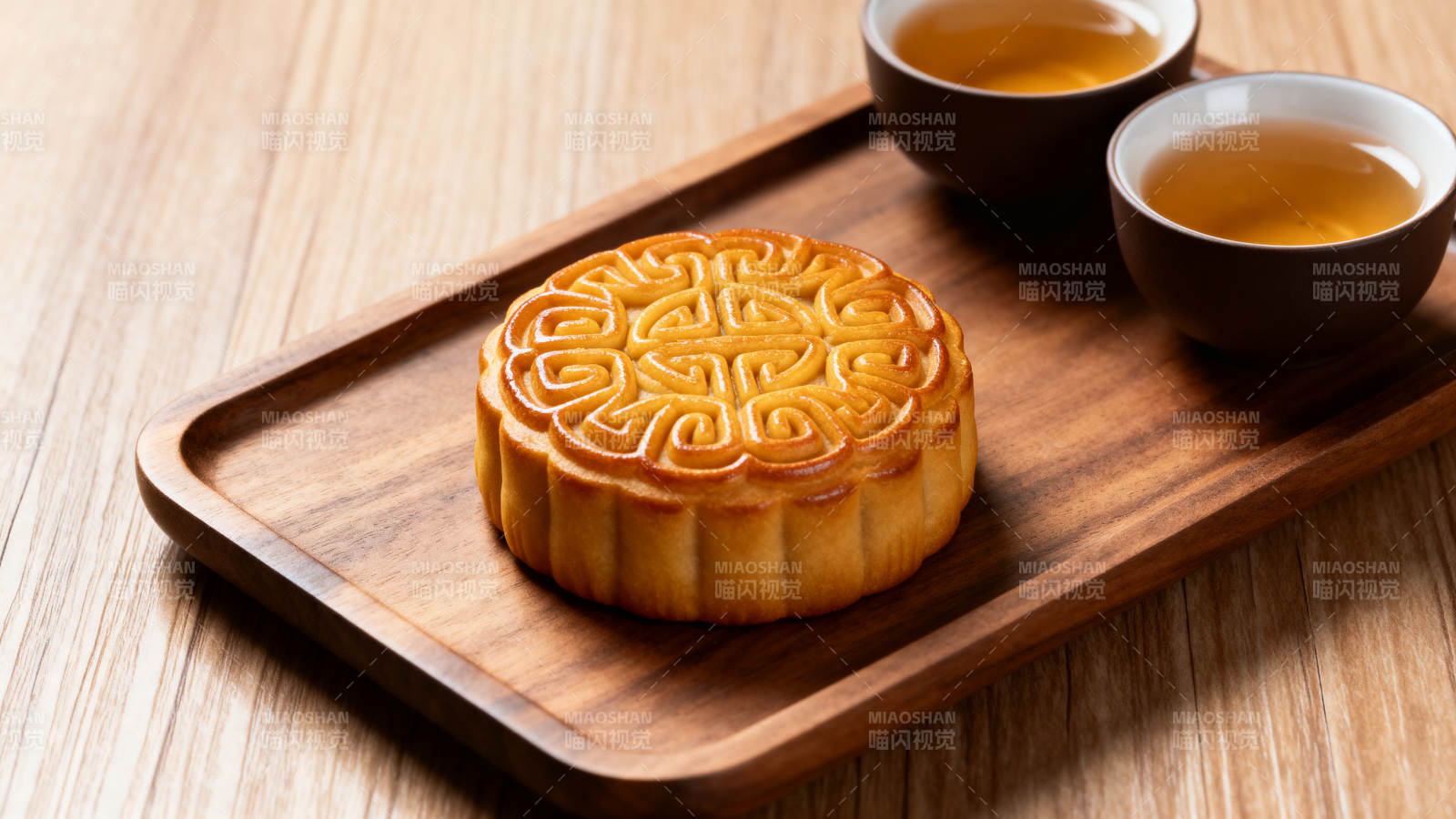 中秋月饼配茶图片