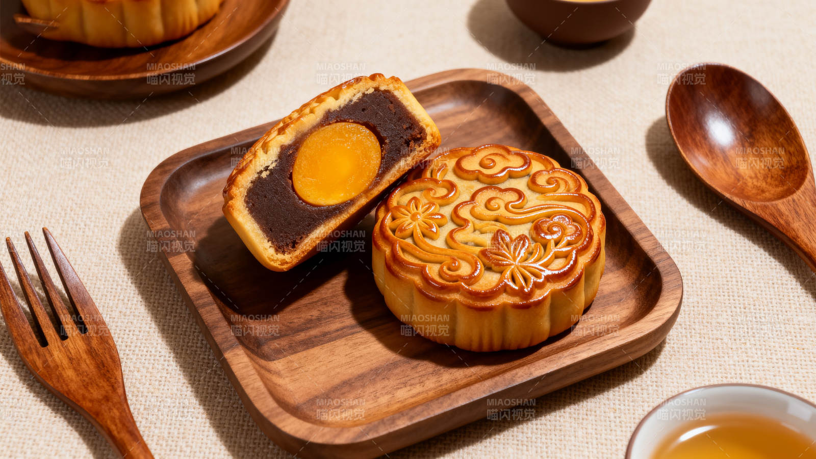 中秋月饼 美味诱人图片