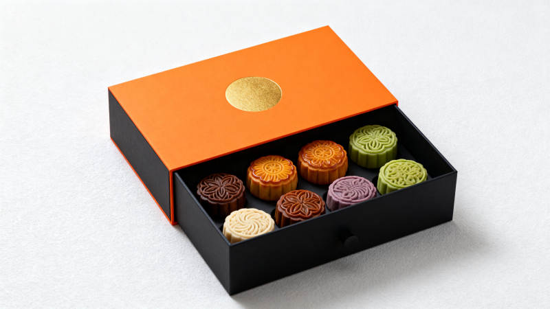 精致月饼礼盒图片