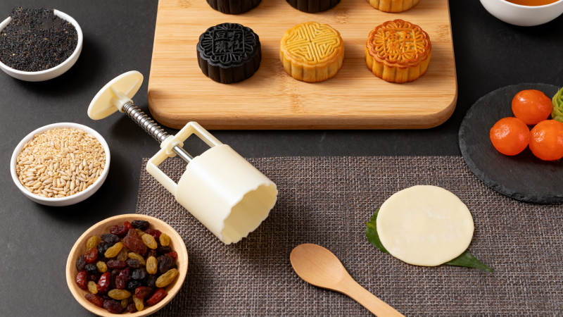 中秋月饼制作材料图片
