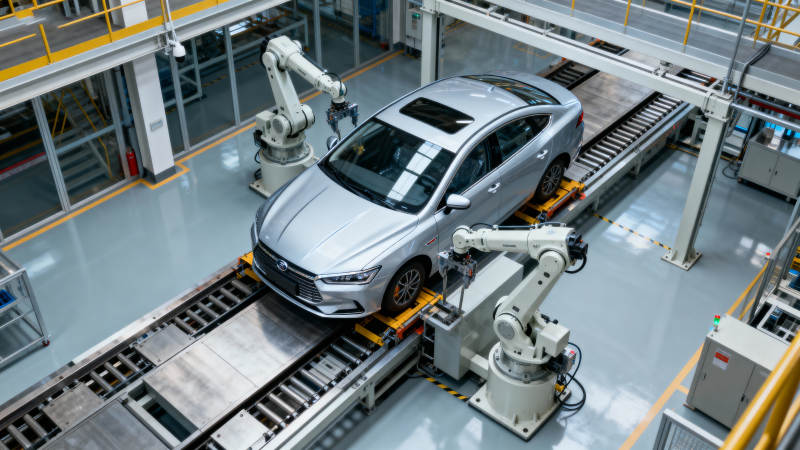 智能工厂汽车装配图片