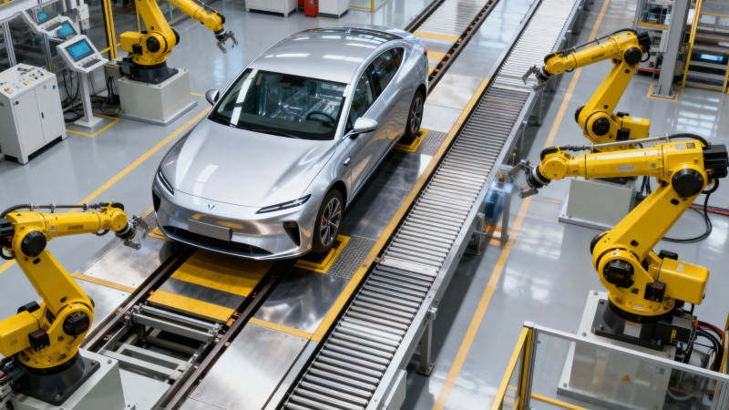 智能汽车生产线图片