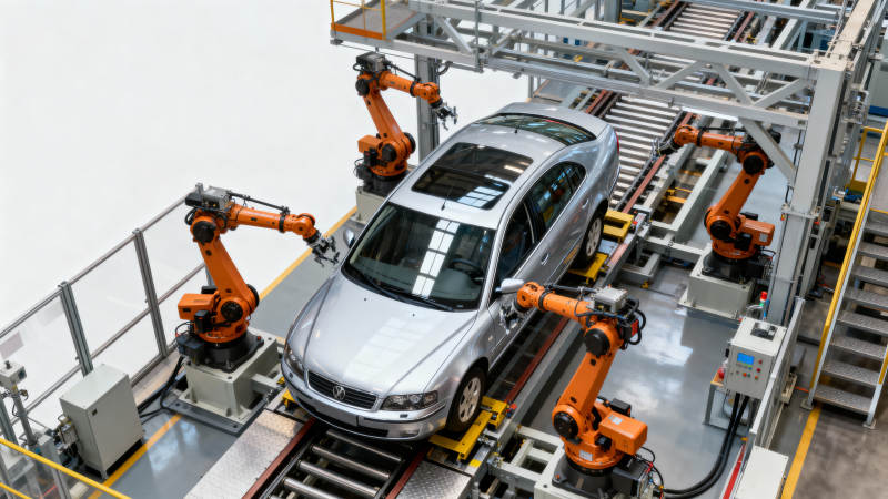 智能汽车生产线图片