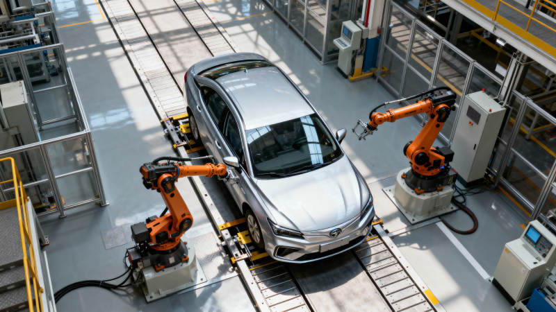 智能工厂汽车装配图片