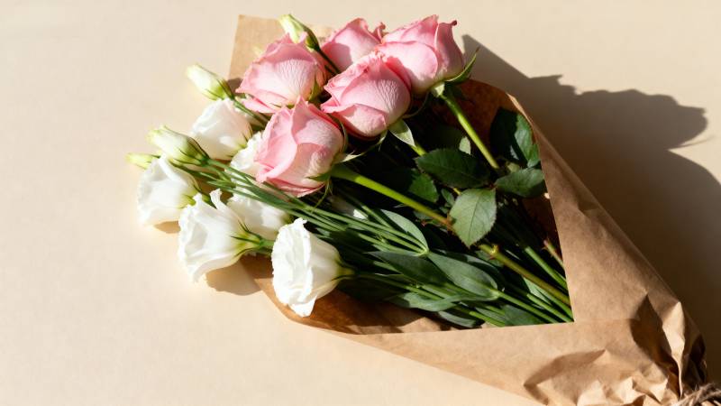 玫瑰花束静谧之美图片