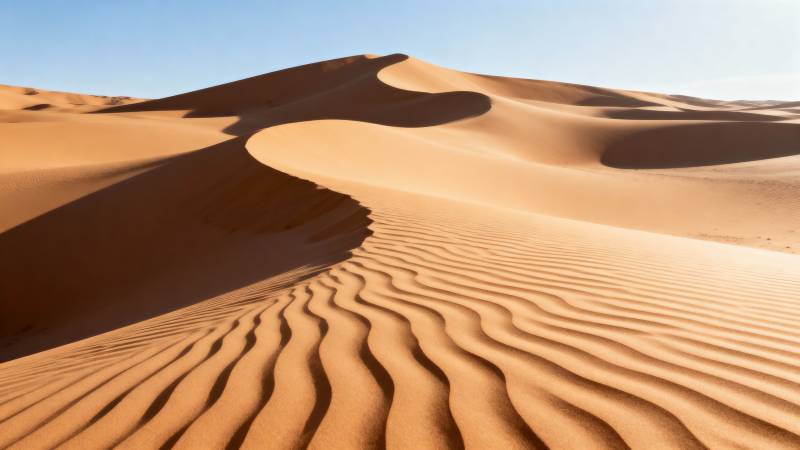 沙漠沙丘风光图片