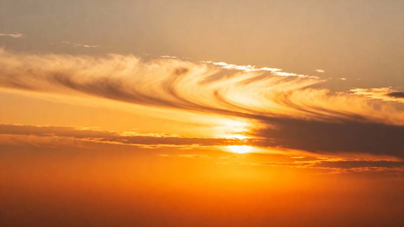 金色云海日出图片