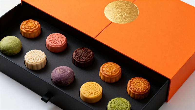 精美月饼礼盒图片
