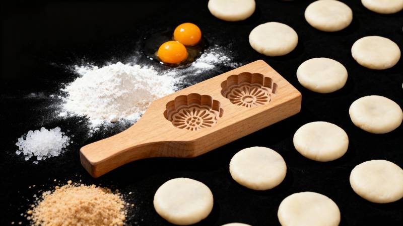 制作糕点的准备图片