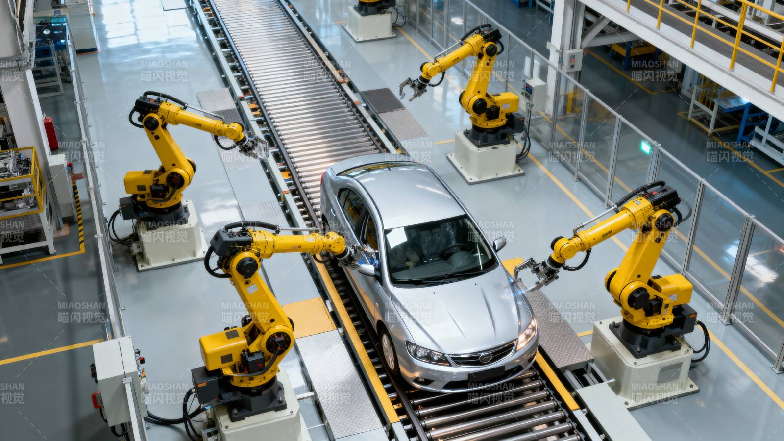 智能工厂汽车装配图片