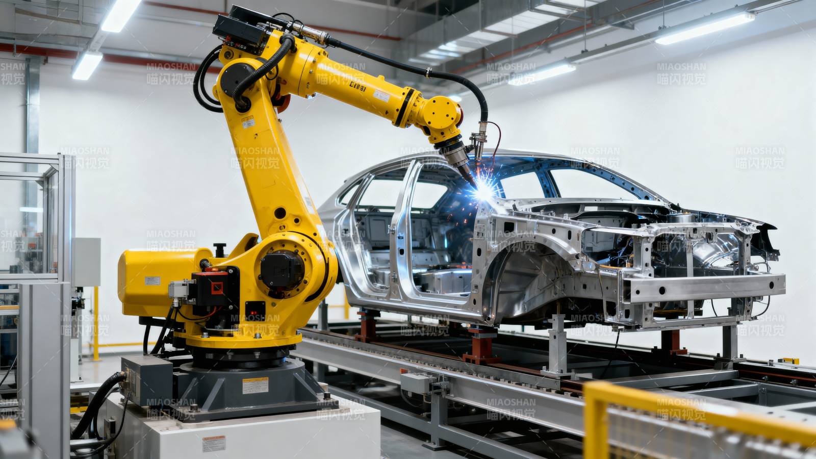汽车焊接机器人图片