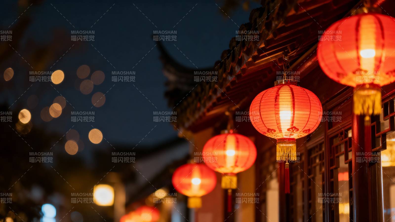 夜市红灯笼图片
