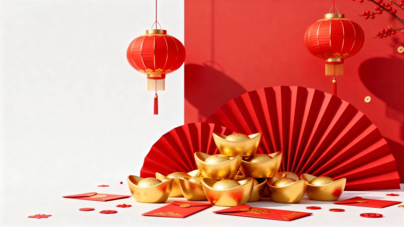 新春喜庆金元宝图片