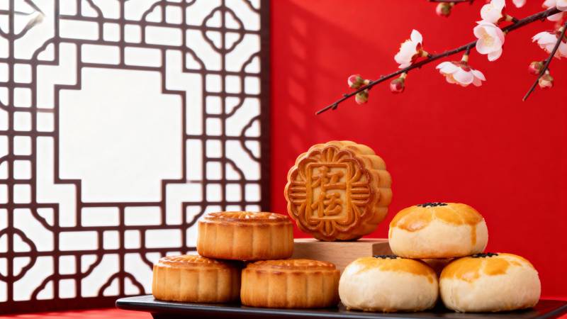 中秋月饼团圆味图片