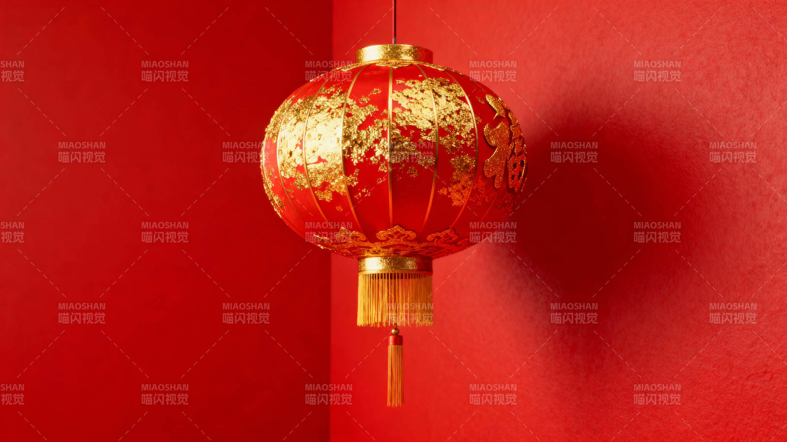 红灯笼迎新春图片