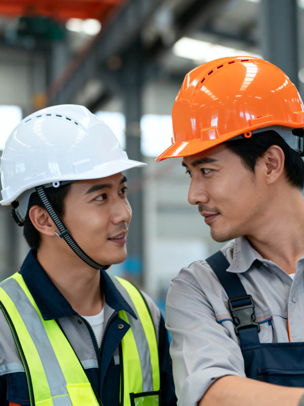 工厂里的安全对话图片