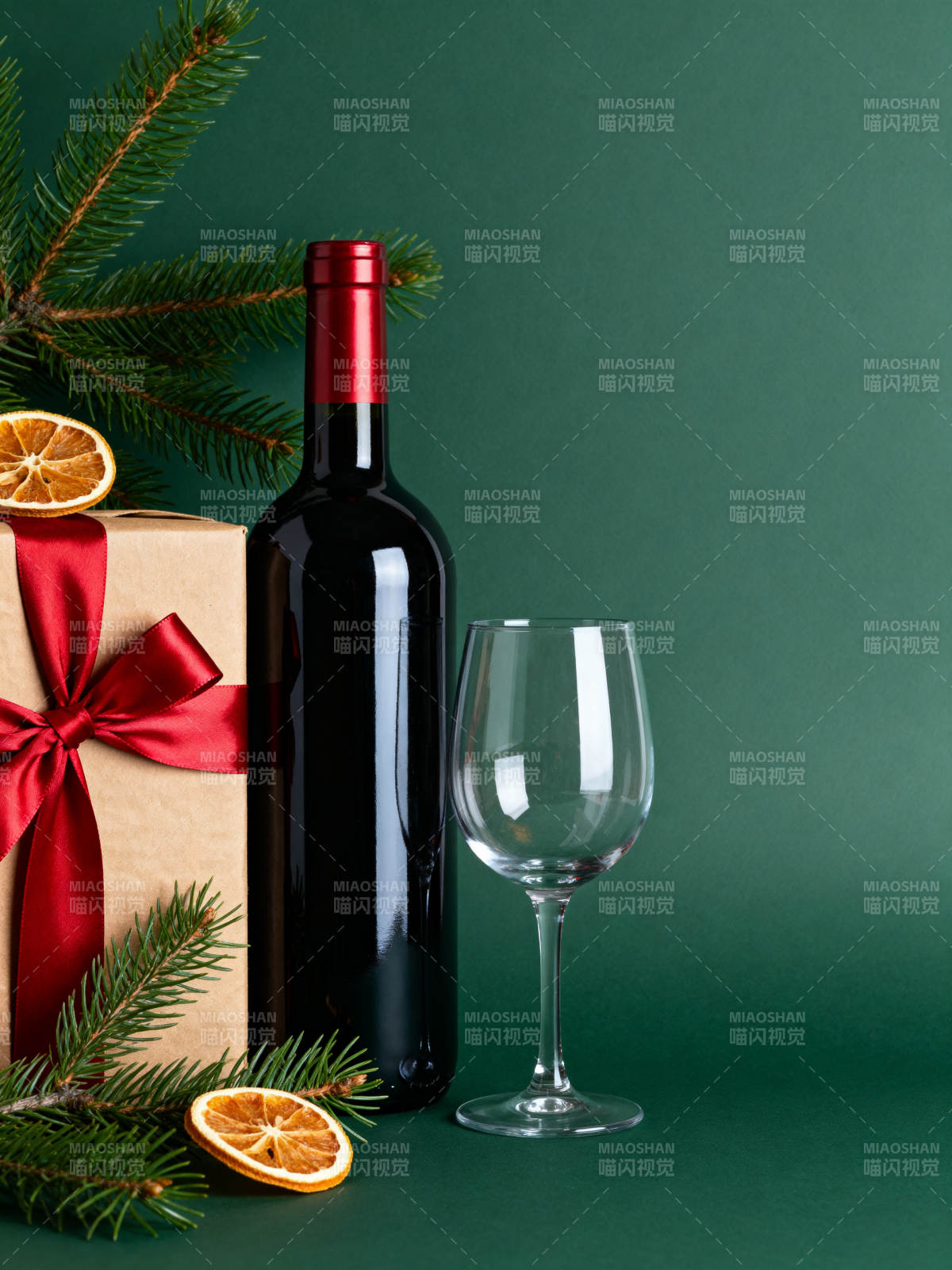 圣诞红酒礼盒图片