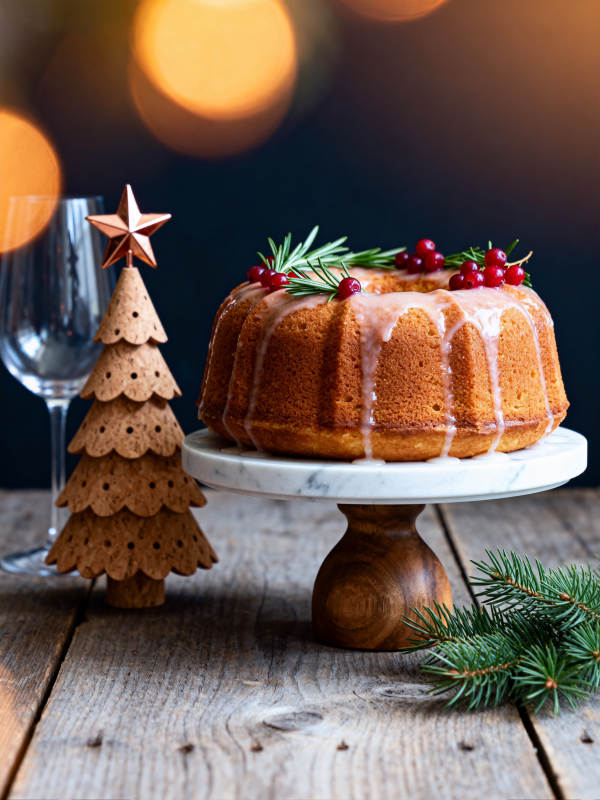 圣诞蛋糕装饰图片