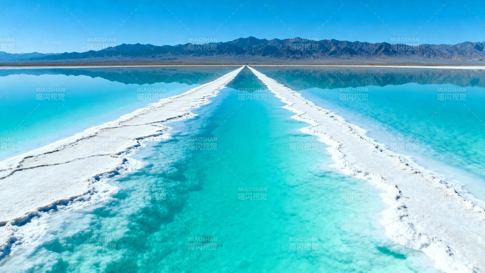 盐湖奇景图片