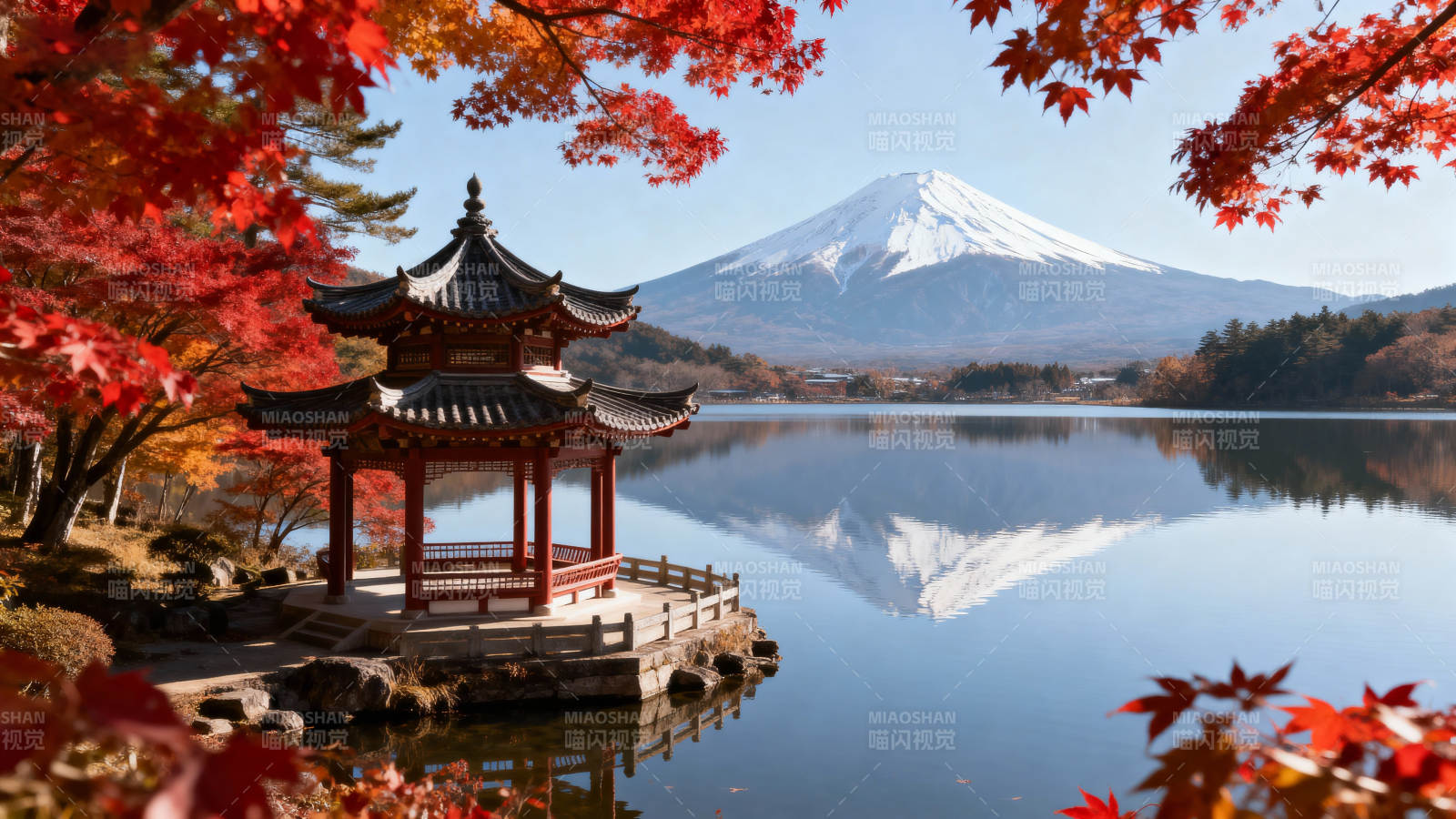 富士山秋景图片