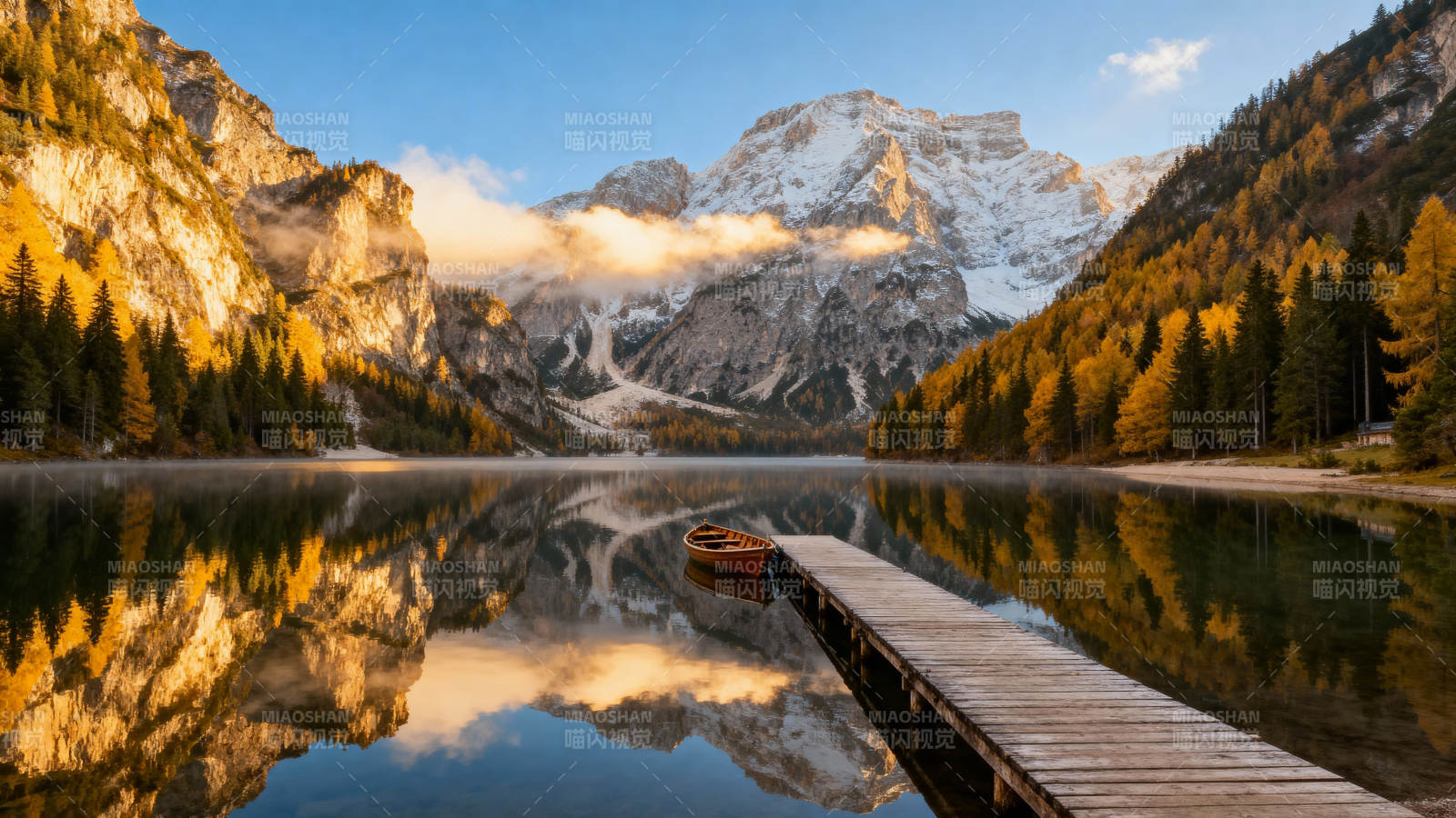 湖光山色倒影美图片