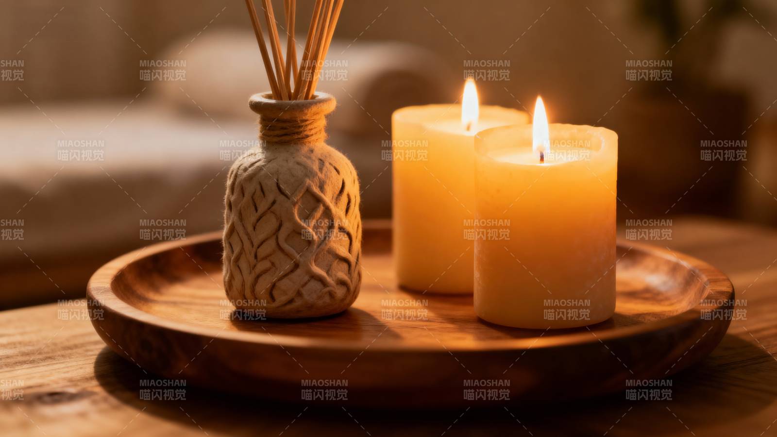 烛光香氛静谧夜图片