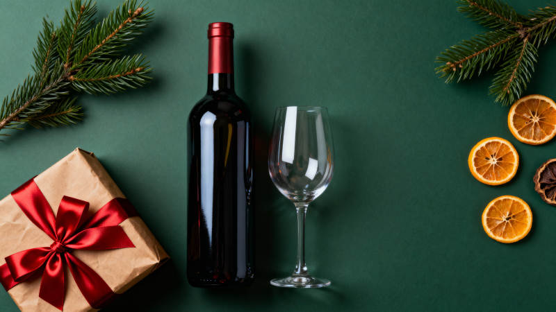 圣诞红酒礼盒图片