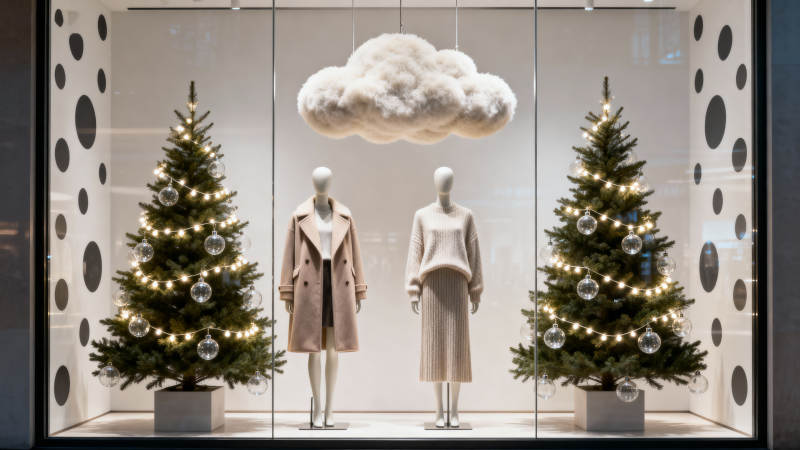 圣诞橱窗时尚展示图片