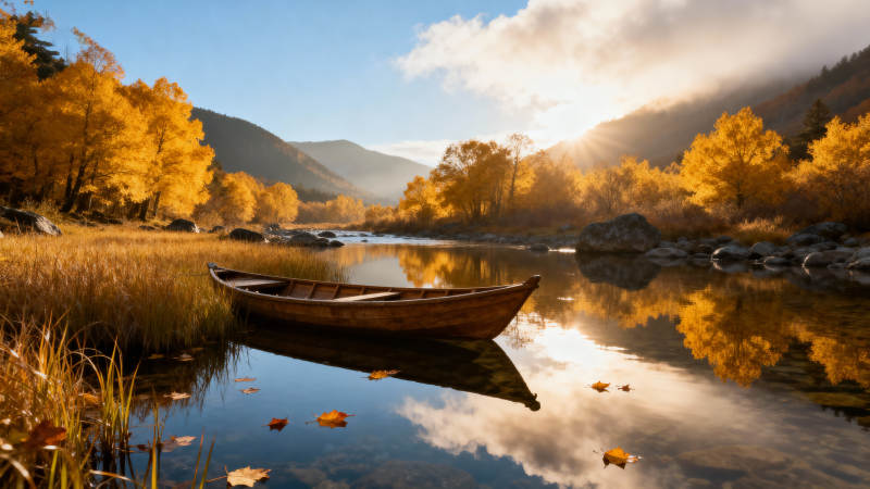 秋水共长天一色图片