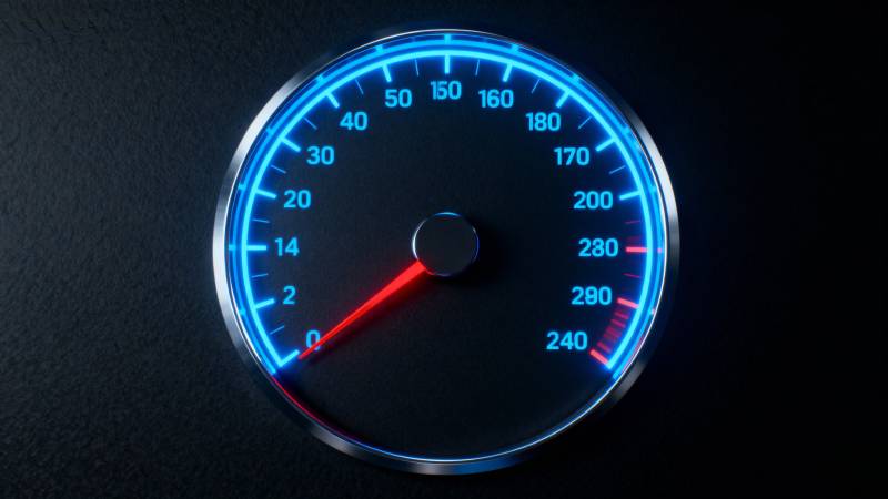 速度表亮光显示图片