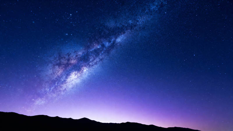 银河夜空美景图片