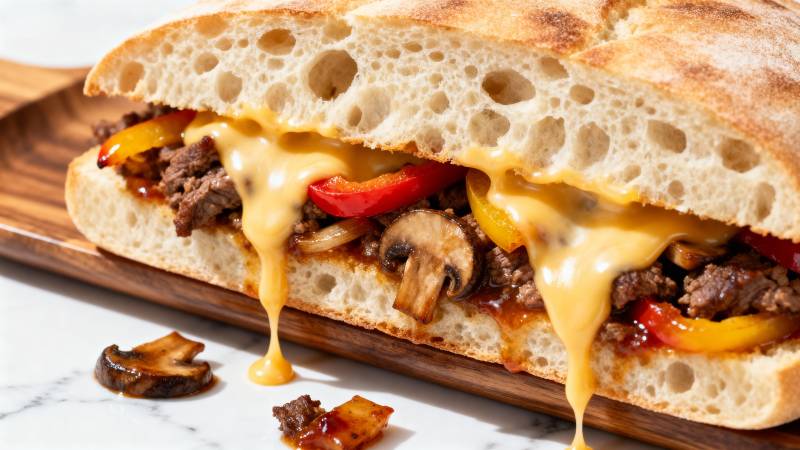 芝士牛肉三明治图片