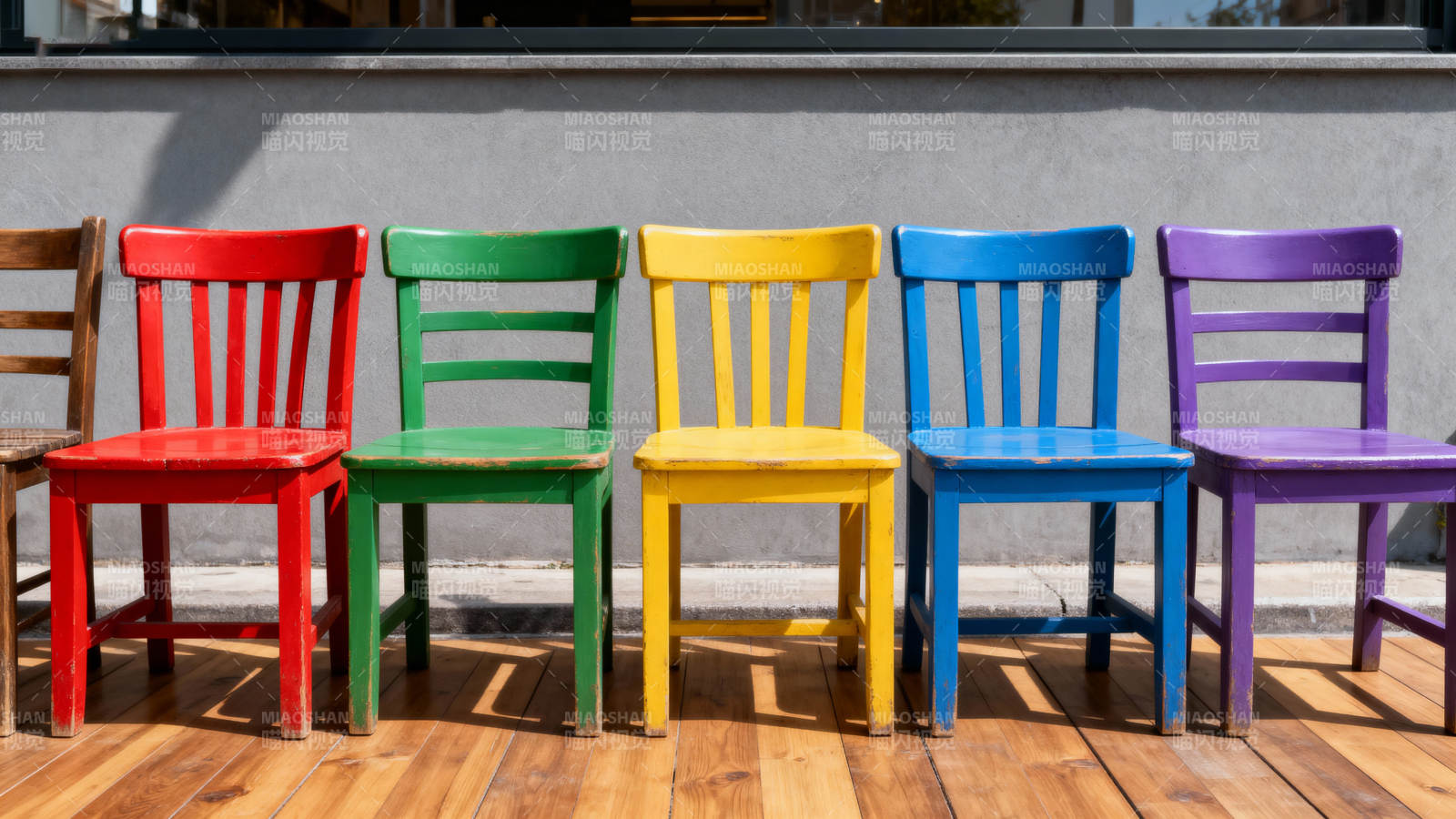 彩虹椅列图片