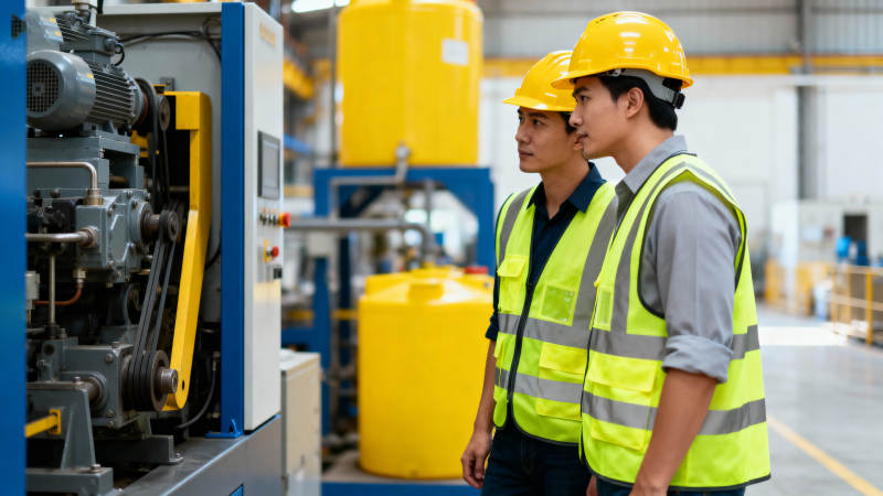 工厂工人巡检设备图片