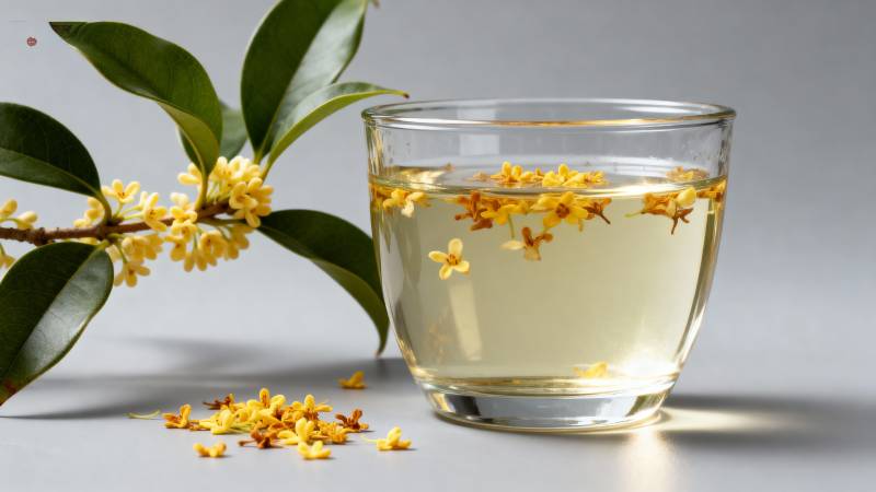 桂花茶香飘四溢图片