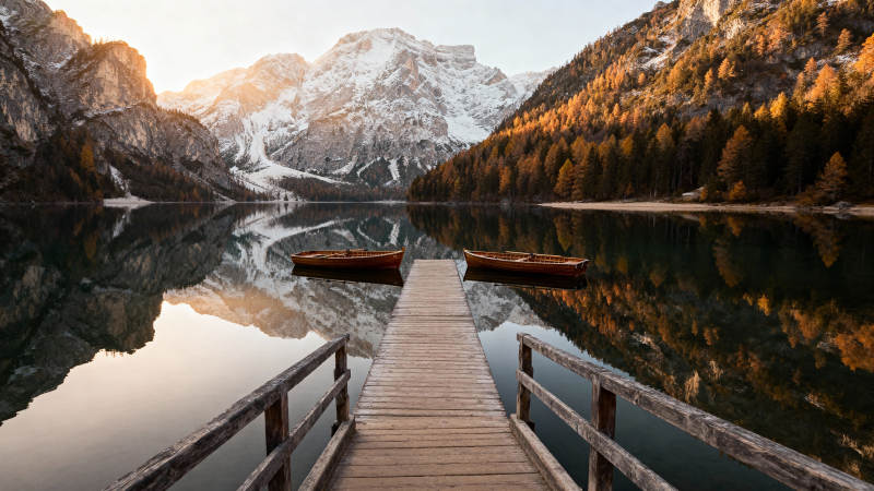 湖光山色 静谧如画图片