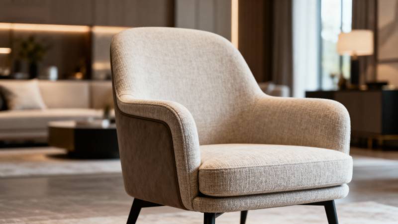 现代简约布艺椅图片