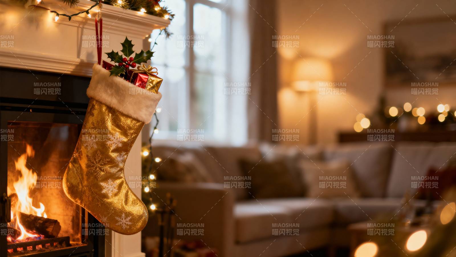 圣诞温馨客厅图片