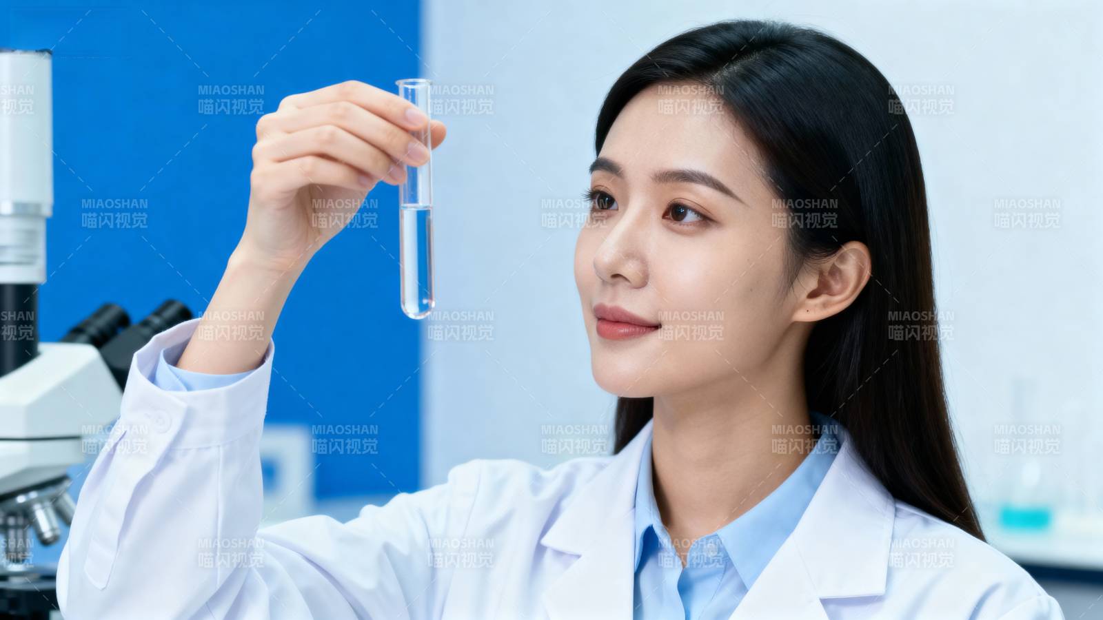 实验室中的科研女性图片