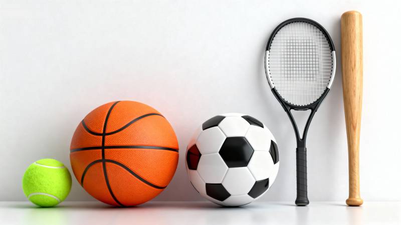 多种运动器材展示图片