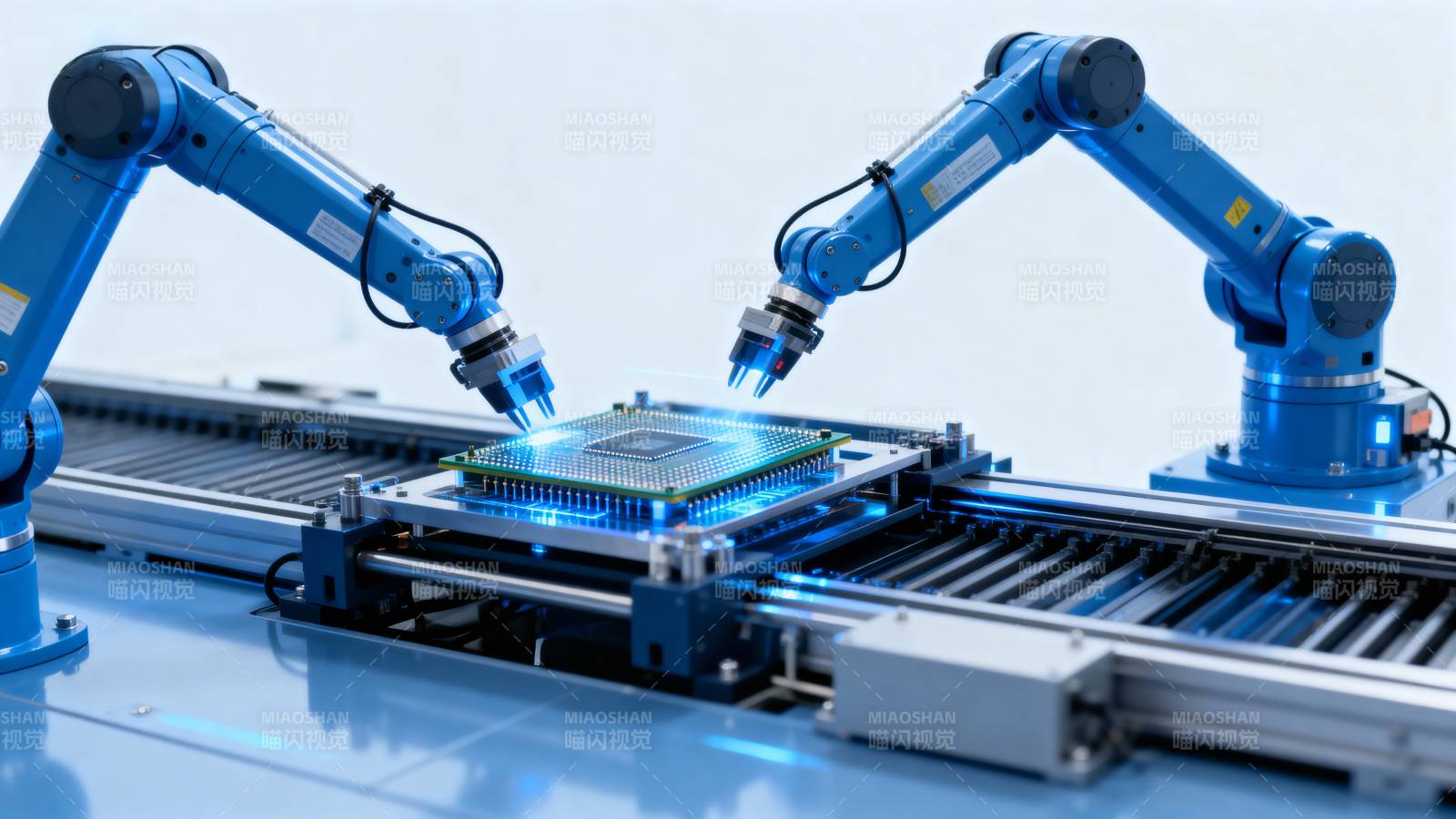 智能机器人装配线图片