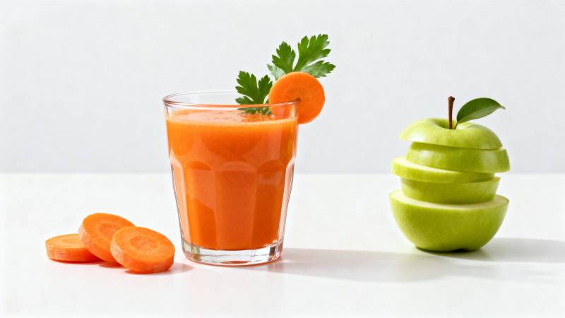 胡萝卜苹果汁图片