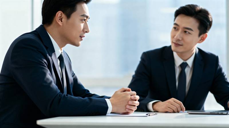 商务会谈现场图片