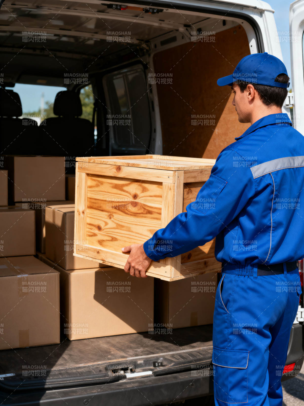 搬运工装箱上车图片